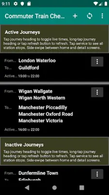 Commuter Train Check android App screenshot 3