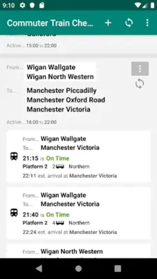 Commuter Train Check android App screenshot 4