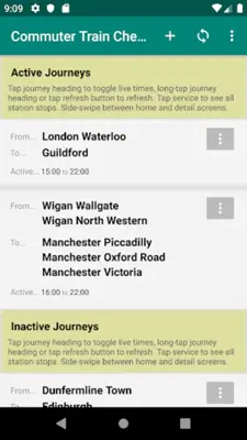 Commuter Train Check android App screenshot 7